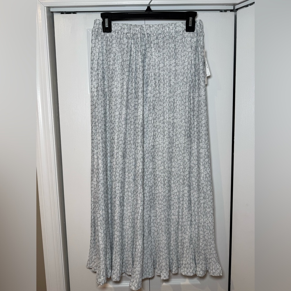 Elegant Light Gray Maxi Skirt